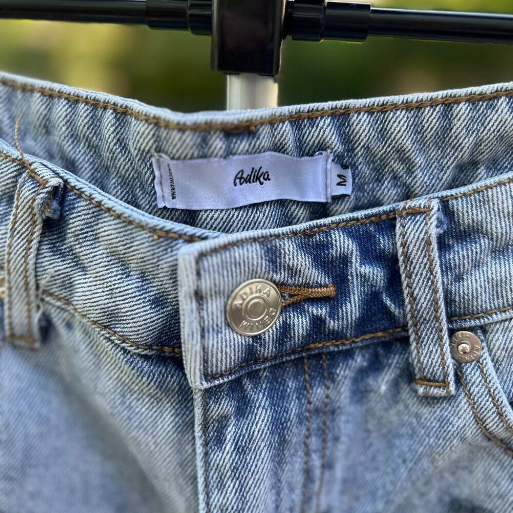 NWOT Y2K Boho Adika Butterfly Print High Waisted Jeans M - Picture 11 of 14